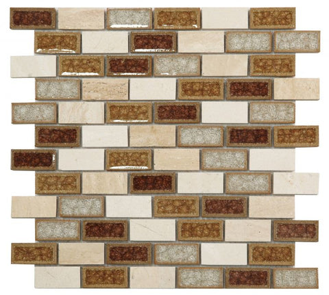 Garnet Brick Swiss Wine Mosaic Wall Tile