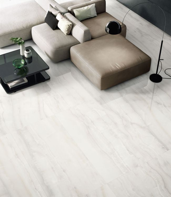 Akoya White Porcelain Tile Collection-American Tile Depot