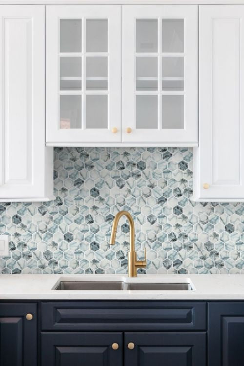 Phoenix Marbling Mosaic Tile Collection-American Tile Depot