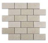 2 X 4 Crema Marfil Marble Polished Brick Mosaic Tile