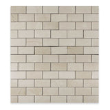 2 X 4 Crema Marfil Marble Honed Brick Mosaic Tile