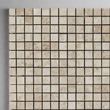 5/8 X 5/8 Cappuccino Marble Polished Mosaic Tile