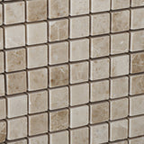 5/8 X 5/8 Cappuccino Marble Polished Mosaic Tile