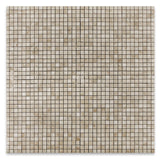 5/8 X 5/8 Cappuccino Marble Polished Mosaic Tile