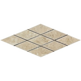 3 X 6 Cappuccino Marble Polished Diamond - Beveled Mosaic Tile