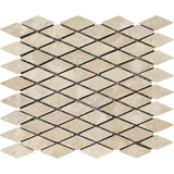 Durango Cream Travertine 1" Diamond Tumbled Mosaic Tile