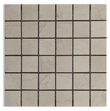 2 X 2 Crema Marfil Marble Tumbled Mosaic Tile