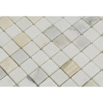 1 X 1 Calacatta Gold Marble Polished Mosaic Tile-Marble Mosaic-American Tile Depot