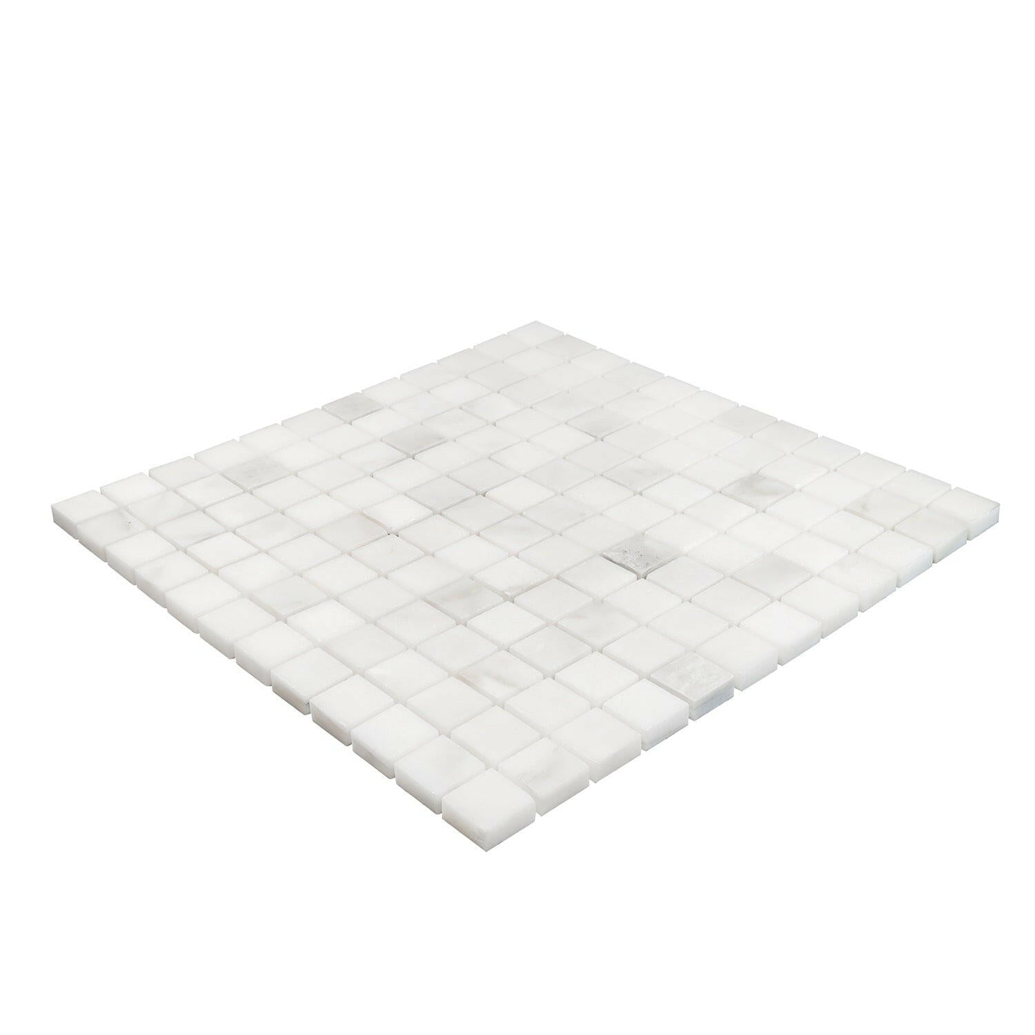 1 X 1 Calacatta Oliva Marble Honed Mosaic Tile-Marble Mosaic-American Tile Depot