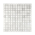 1 X 1 Calacatta Oliva Marble Honed Mosaic Tile-Marble Mosaic-American Tile Depot