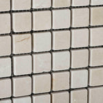 1 X 1 Crema Marfil Marble Tumbled Mosaic Tile-Marble Mosaic-American Tile Depot