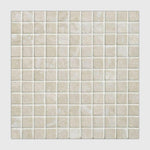 1 X 1 Diano Royal ( Queen Beige ) Marble Polished Mosaic Tile-Marble Mosaic-American Tile Depot