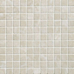 1 X 1 Diano Royal ( Queen Beige ) Marble Polished Mosaic Tile-Marble Mosaic-American Tile Depot