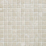 1 X 1 Diano Royal ( Queen Beige ) Marble Polished Mosaic Tile-Marble Mosaic-American Tile Depot