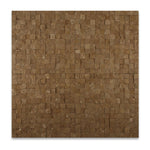 1 X 1 Noce Travertine Split-Faced Mosaic Tile-Travertine Mosaic-American Tile Depot