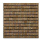 1 X 1 Noce Travertine Tumbled Mosaic Tile-Travertine Mosaic-American Tile Depot