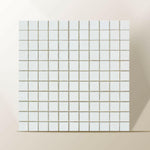 1 X 1 Thassos White Marble Honed Mosaic Tile-Marble Mosaic-American Tile Depot