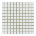 1 X 1 Thassos White Marble Honed Mosaic Tile-Marble Mosaic-American Tile Depot