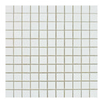 1 X 1 Thassos White Marble Polished Mosaic Tile-Marble Mosaic-American Tile Depot