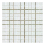 1 X 1 Thassos White Marble Polished Mosaic Tile-Marble Mosaic-American Tile Depot