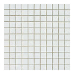 1 X 1 Thassos White Marble Polished Mosaic Tile-Marble Mosaic-American Tile Depot