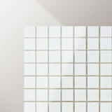 1 X 1 Thassos White Marble Polished Mosaic Tile-Marble Mosaic-American Tile Depot