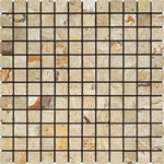 1 X 1 Valencia Travertine Tumbled Mosaic Tile-Travertine Mosaic-American Tile Depot