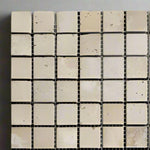 1 X 1 Walnut Travertine Tumbled Mosaic Tile-Travertine Mosaic-American Tile Depot