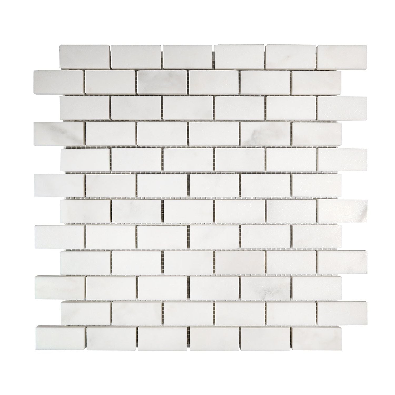 1 X 2 Calacatta Oliva Marble Honed Brick Mosaic Tile-Marble Mosaic-American Tile Depot