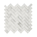 1 X 2 Calacatta Oliva Marble Honed Herringbone Mosaic Tile-Marble Mosaic-American Tile Depot