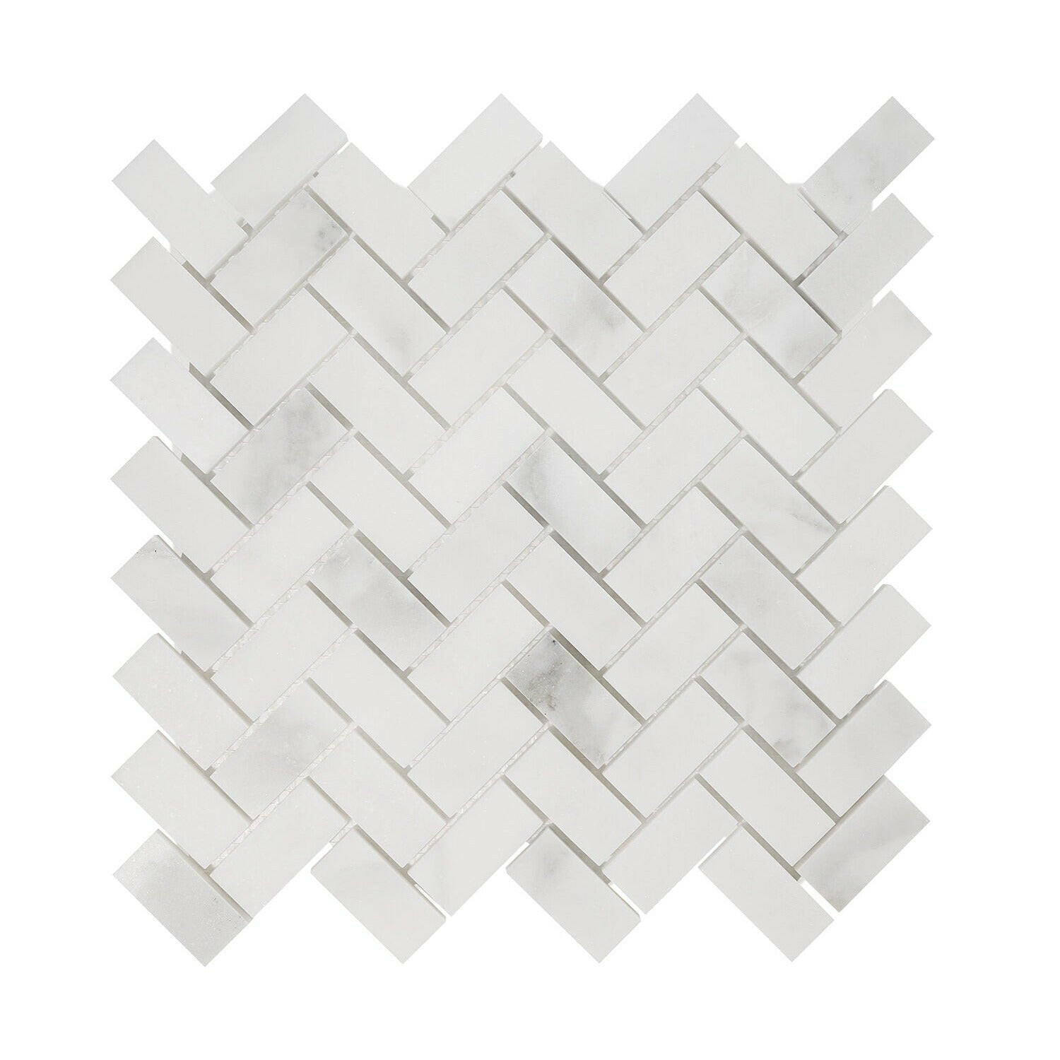 1 X 2 Calacatta Oliva Marble Honed Herringbone Mosaic Tile-Marble Mosaic-American Tile Depot