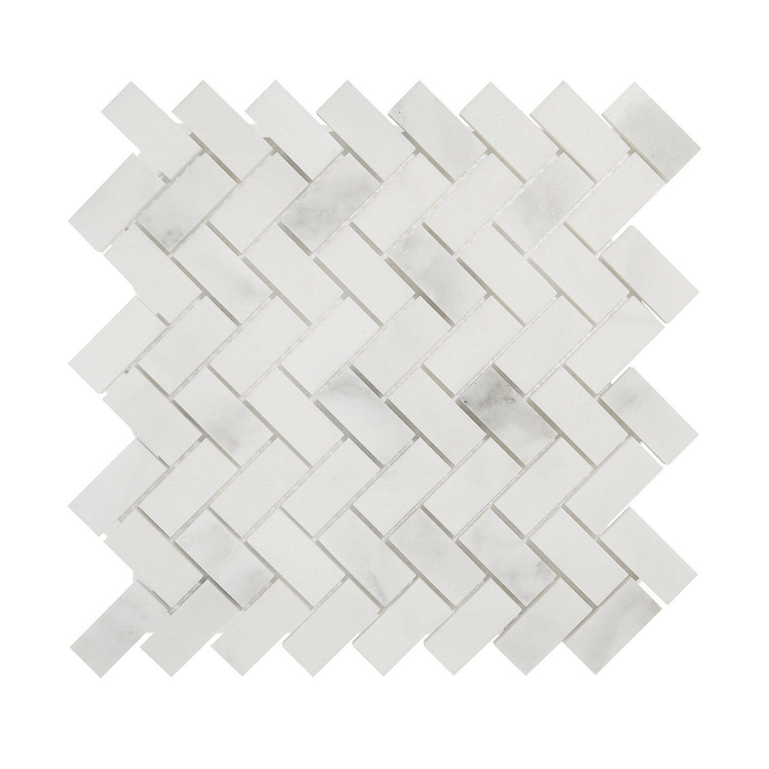 1 X 2 Calacatta Oliva Marble Polished Herringbone Mosaic Tile-Marble Mosaic-American Tile Depot