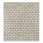 1 X 2 Crema Marfil Marble Honed Brick Mosaic Tile-Marble Mosaic-American Tile Depot