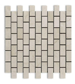 1 X 2 Crema Marfil Marble Polished Brick Mosaic Tile-Marble Mosaic-American Tile Depot