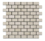 1 X 2 Crema Marfil Marble Polished Brick Mosaic Tile-Marble Mosaic-American Tile Depot