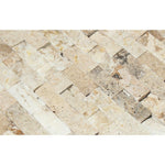 1 X 2 Philadelphia Travertine Split-Faced Brick Mosaic Tile-Travertine Mosaic-American Tile Depot