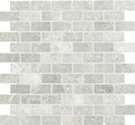 1 X 2 Tundra Gray (Atlantic Gray) Marble Honed Brick Mosaic Tile-Marble Mosaic-American Tile Depot