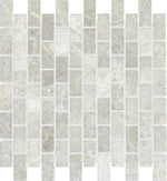 1 X 2 Tundra Gray (Atlantic Gray) Marble Honed Brick Mosaic Tile-Marble Mosaic-American Tile Depot