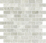 1 X 2 Tundra Gray (Atlantic Gray) Marble Polished Brick Mosaic Tile-Marble Mosaic-American Tile Depot