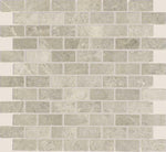 1 X 2 Tundra Gray (Atlantic Gray) Marble Polished Brick Mosaic Tile-Marble Mosaic-American Tile Depot