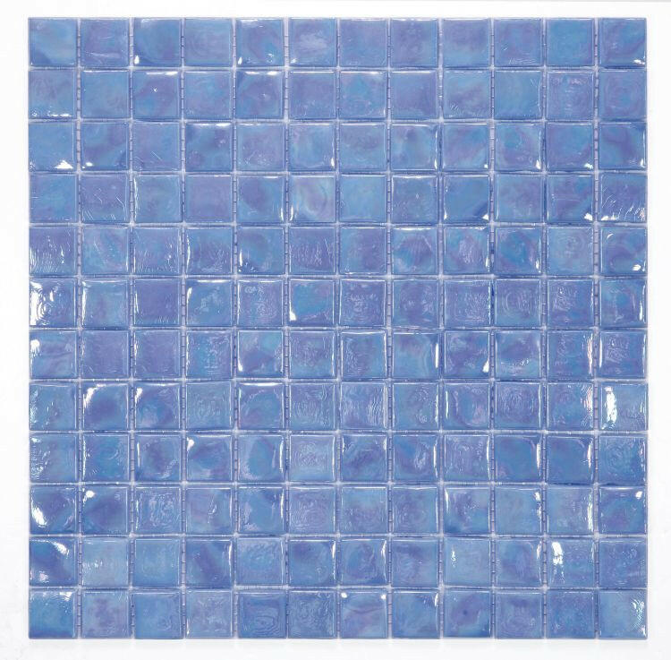 1 x 1 Aquarius Iris Square Glass Mosaic Tile-Glass Mosaic-American Tile Depot