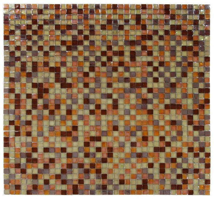 1 x 1 Aquarius Wine Square Glass Mosaic Tile-Glass Mosaic-American Tile Depot