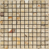 1 X 1 Valencia Travertine Tumbled Mosaic Tile