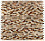 1 x 2 Garnet Brick Princess Mosaic Wall Tile-Mixed Mosaic-American Tile Depot