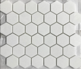 Thassos White Marble Polished 2" Hexagon Mosaic Tile