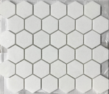 Thassos White Marble Polished 2" Hexagon Mosaic Tile