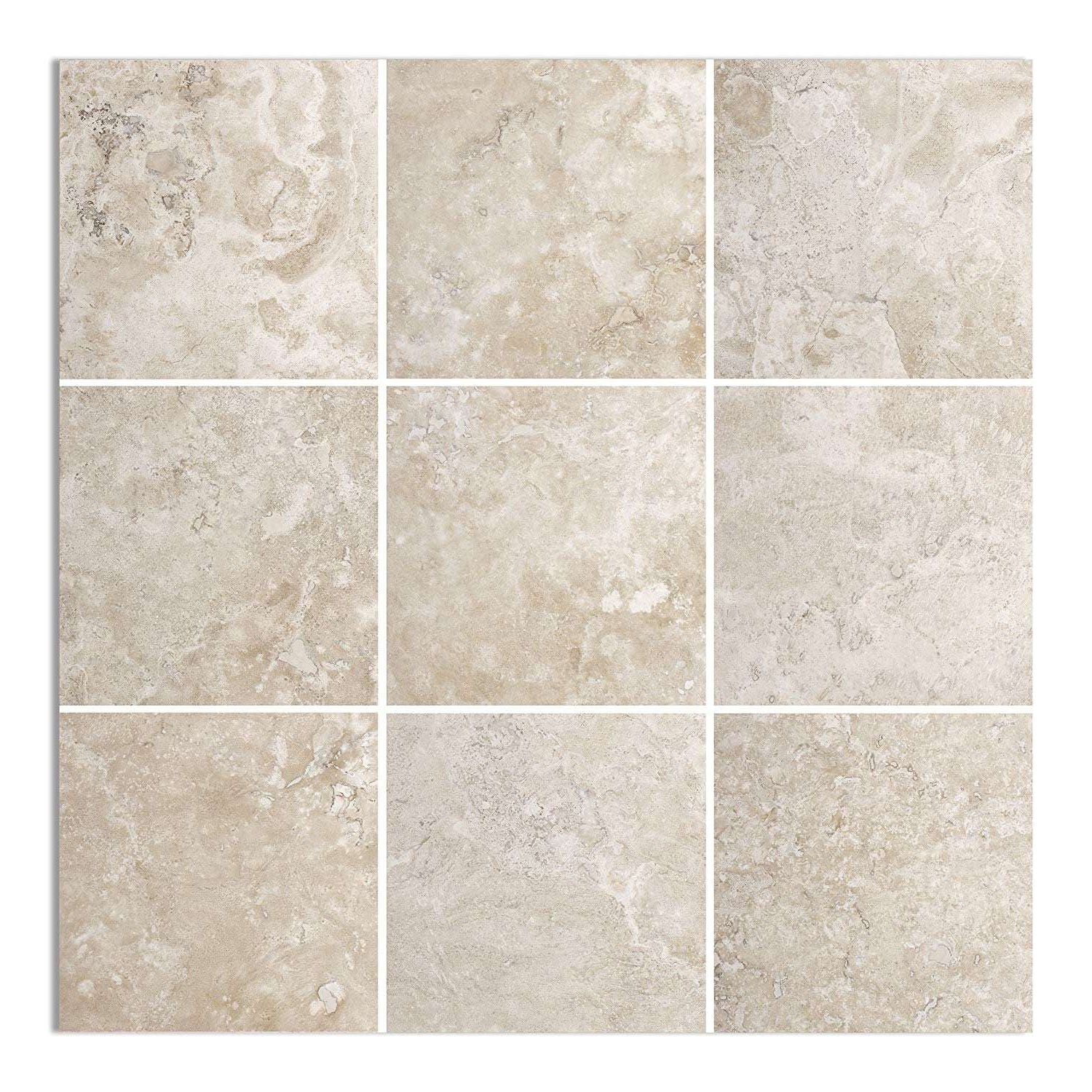 12 X 12 Durango Cream Travertine Filled & Honed Field Tile-Travertine Mosaic-American Tile Depot