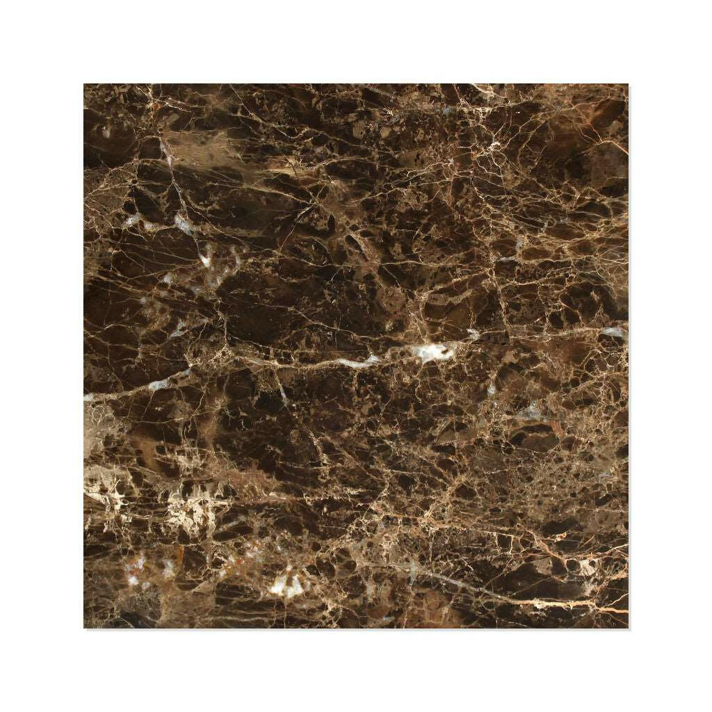 12 X 12 Emperador Dark Marble Polished Field Tile-Marble Tile-American Tile Depot