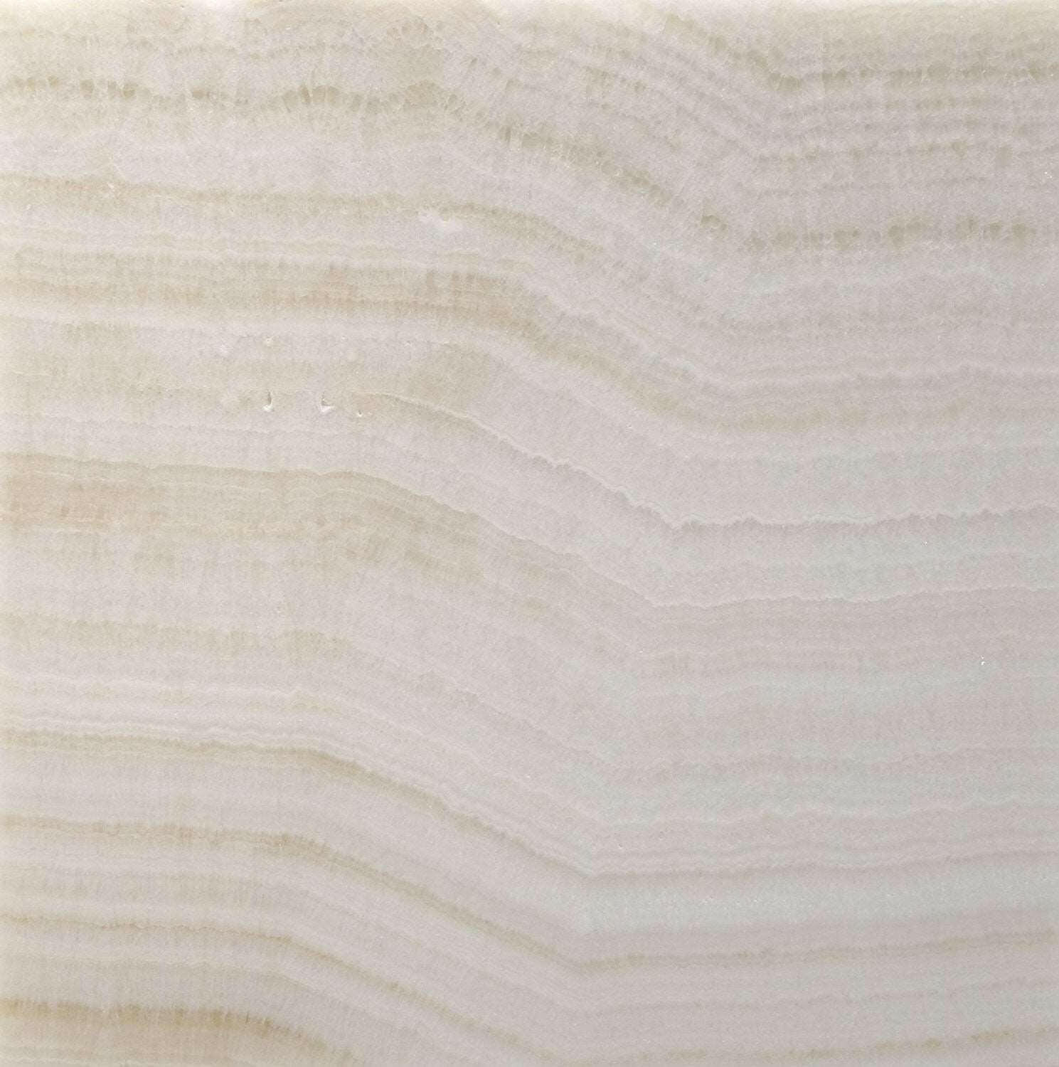 12 X 12 Premium White Onyx VEIN-CUT Polished Field Tile-Onyx Tile-American Tile Depot