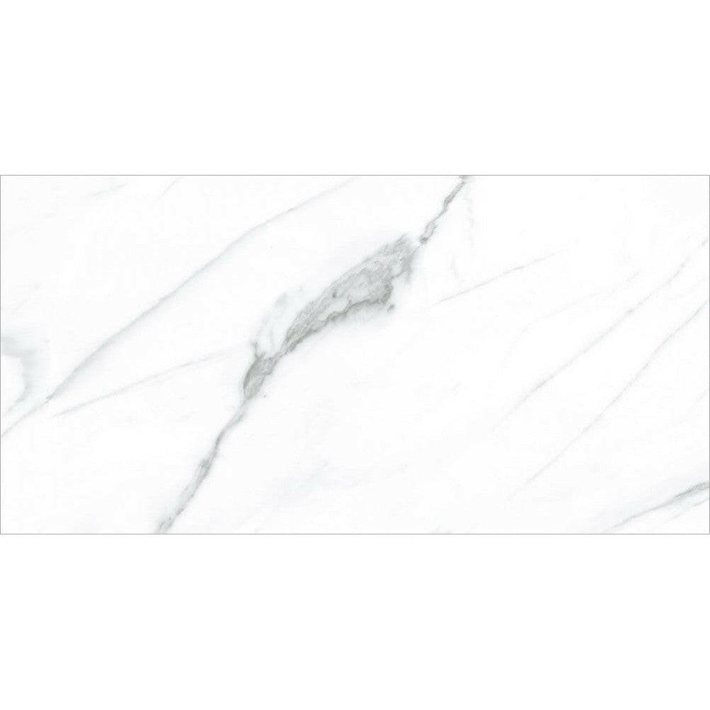 12 X 24 AGL Carrara Marble Look Polished Porcelain Tile-PORCELAIN-Large Format-American Tile Depot